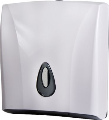 Dispenser de prosoape de hartie pliate, plastic ABS - alb