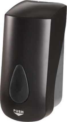 Dozator sapun spuma SANELA, volum 1 L, plastic ABS  - negru