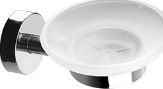 Savoniera din sticla cu suport INOX