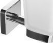 Pahar din sticla cu suport INOX Colectia Quattro