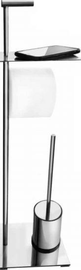 Set accesorii baie stativ cu suport pentru hartie igienica + perie wc + masuta telefon Colectia NETS