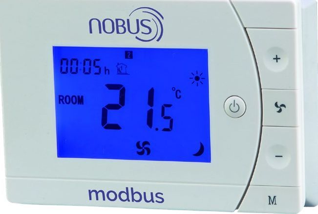 Termostat programabil cu LCD pentru ventiloconvectoare NOBUS FC-02 ModBus