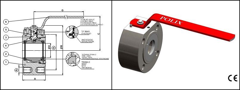 ROBINET TIP WAFER - KPA DP PX PX - DN32