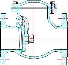 ROBINET DE RETINERE CU CLAPA  (SWING CHECK VALVE) - DN65 - Vaeske