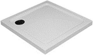 Cadita dus semirotunda din acril MAGNA cu masca si picioare reglabile 80 x 80 x 14 cm