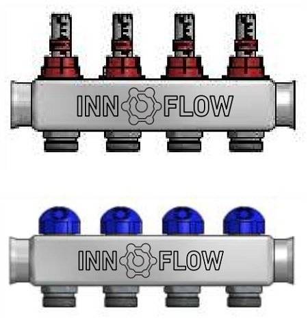 Distribuitor incalzire pardoseala INNOFLOW-M1"x3/4" 2 cai