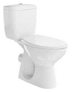 Set WC compact CERSANIT Corfu 010 evacuare orizontala + rezervor alimentare 3/6 litri, racord 1/2" + capac polipropilena