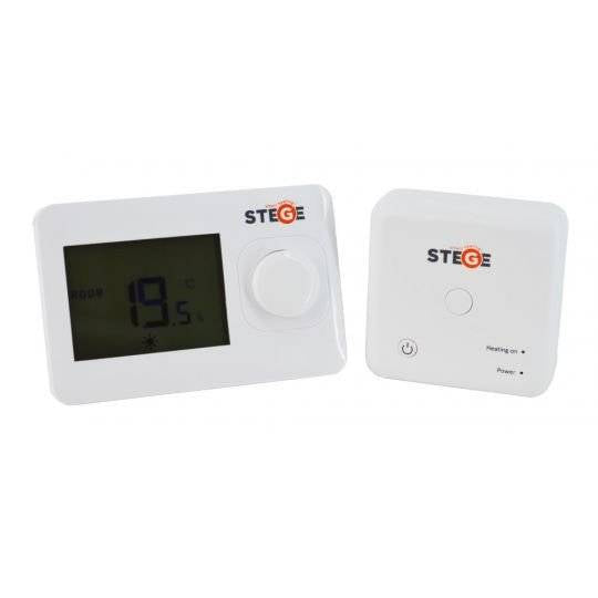 Termostat electronic pentru centrala cu LCD neprogramabil STEGE cu fir HT100